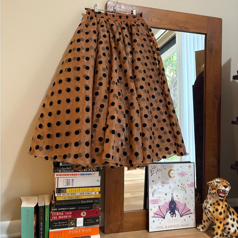 Brown/Black Polka Dot Skirt